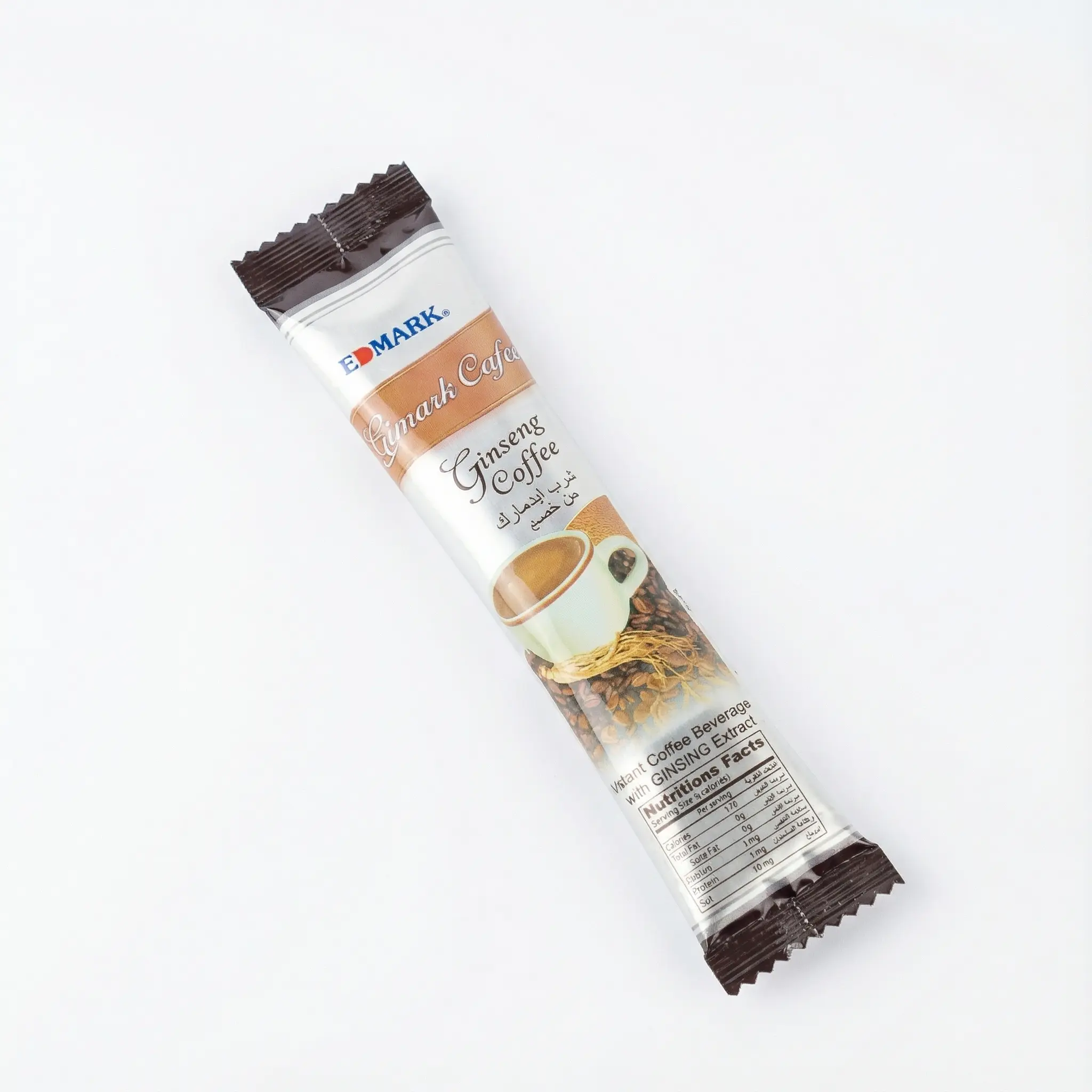 sachet individuel cafe instantane ginseng edmark